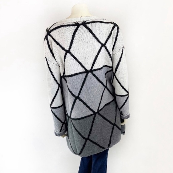 Joseph A Ombre Grid Cardigan size S - Picture 8 of 10